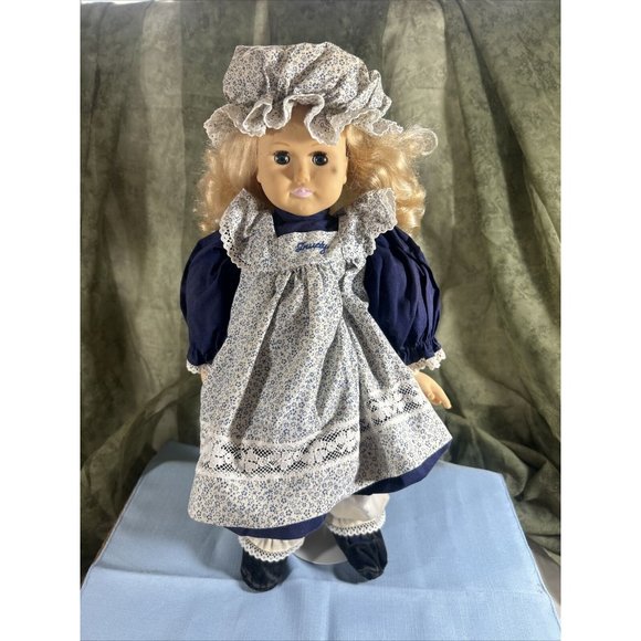 18" Little Trudy Doll Pauline Jacobsen Rubber & Cloth Blonde Hair Working Eyes - Picture 1 of 11